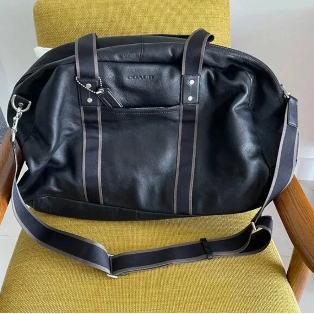 Dark Brown Coach Weekend Duffel Bag